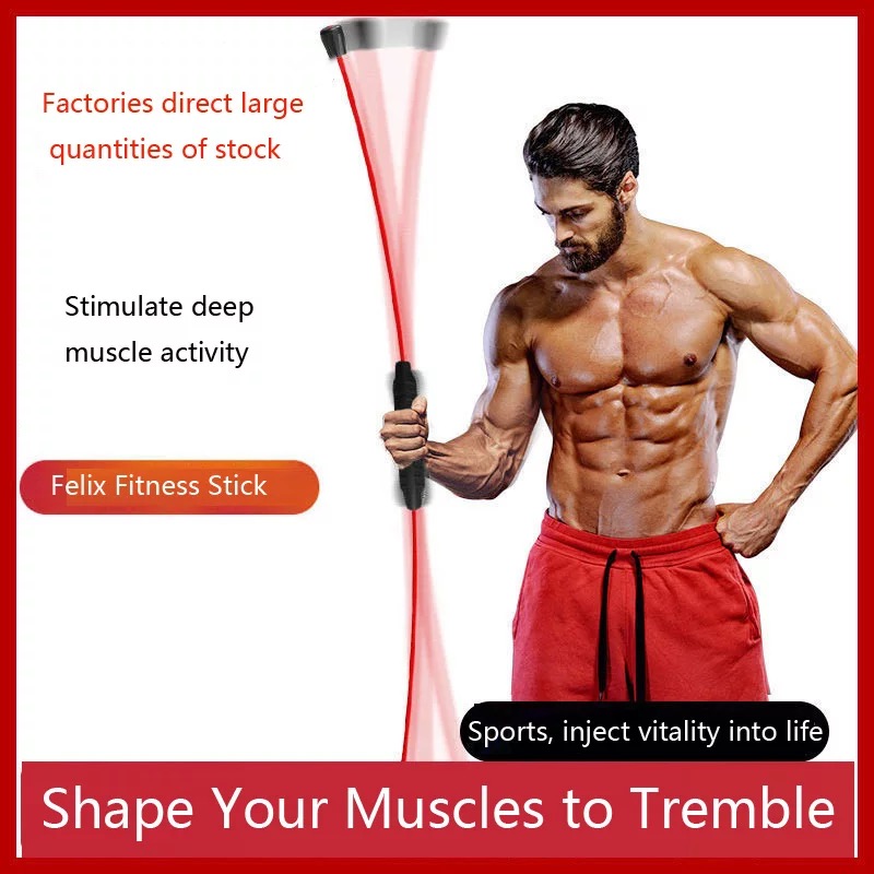 Flexible fitness stick